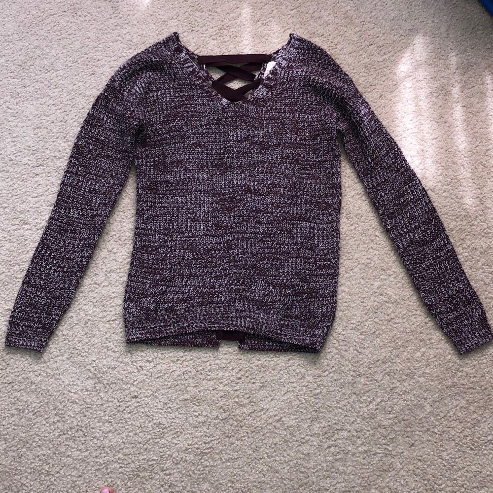 So Burgundy Sweater